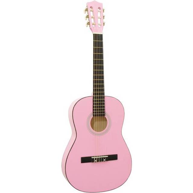 Dimavery 26242033 klassisk gitarr 3/4 storlek röd