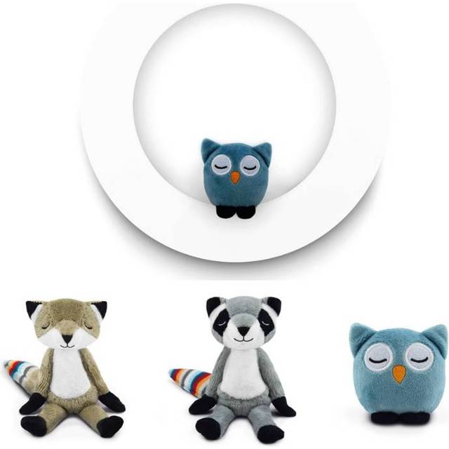 ZAZU Fay Rex and Otis â Rechargeable Wall Baby Night Light â Multi Coloured Led Wall Lamp for Kids with Motion Sensor, Auto Shut-off with Plush