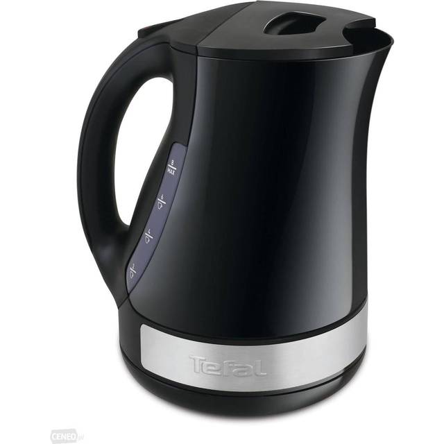 Tefal KO2008 vattenkokare Principio Select | 2 400 watt | 1,7 l vattentank | automatisk på/av-knapp | antikalkfilter | svart matt