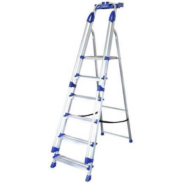 Werner 6 Tread Workstation Stepladder - EN131 Aluminium
