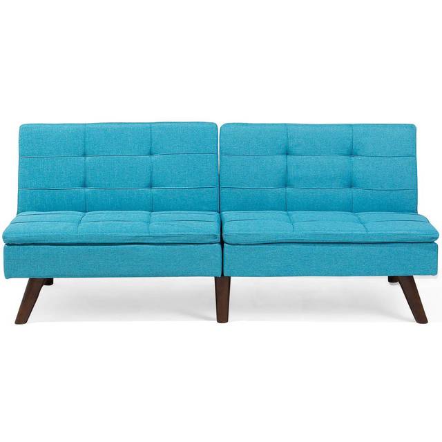 Fabric Sofa Bed Light Grey RONNE