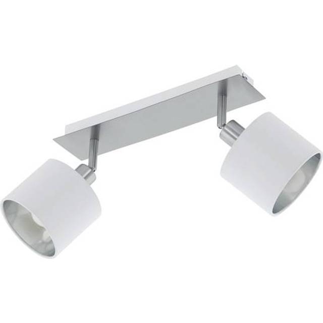 Valbiano 2 Lamp Twin Spotlight Brushed Brass, Satin Nickel - Eglo
