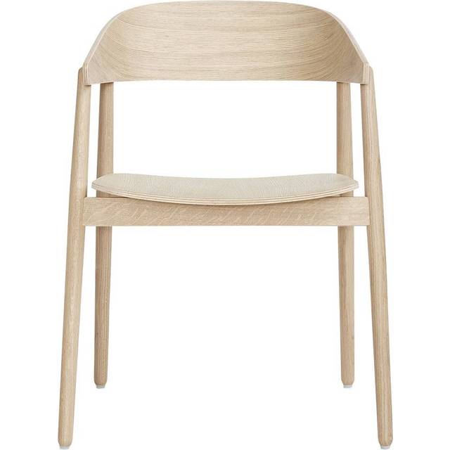 Andersen Furniture - AC2 Chair / Wooden Seat - Matstol - Oak / White Pigmented Mat Lacquered - W58 x H74,5 x L51,5 cm