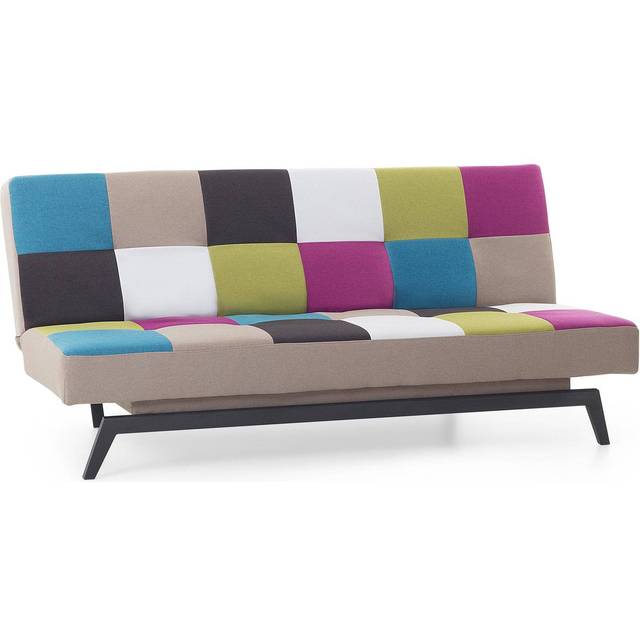 Fabric Sofa Bed Patchwork LEEDS