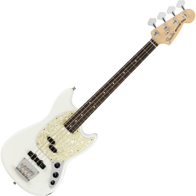 Fender American Performer Mustang Bass Satin Surf Green