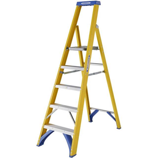 Werner Werner Fibreglass Platform Stepladder Trade 5 Tread