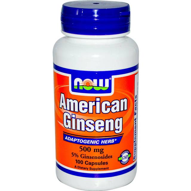 NOW Foods  American Ginseng Extract  100 Veg Capsules (500 mg per Capsule)