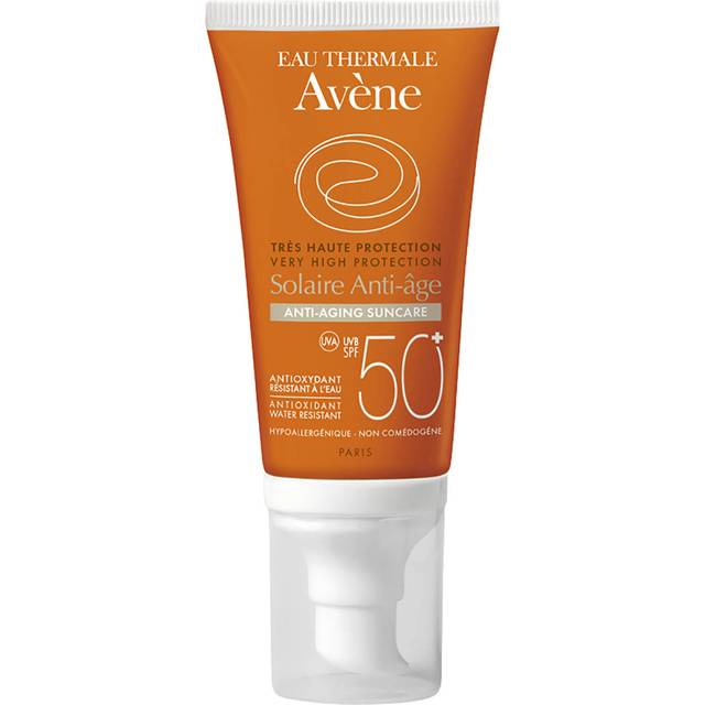 Avène Anti-Ageing Suncare SPF50+ 50ml - Bedste ansigtssolcreme - Dinskønhed.dk