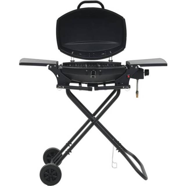 vidaXL Portable Gas BBQ Grill with Cooking Zone Black