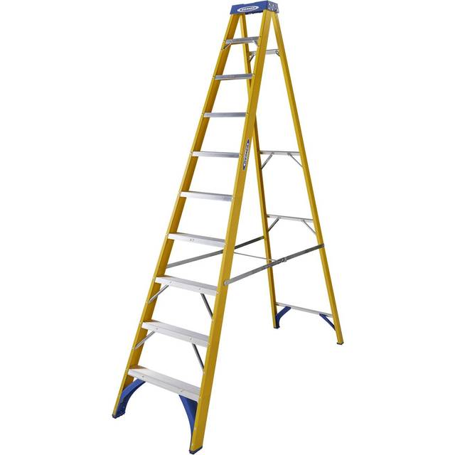Werner Fibreglass Swingback Step Ladder 12 Tread SWH 4.26m