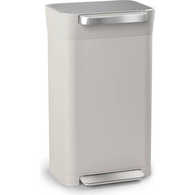 Joseph Joseph Titan Papperskorg med luktfilter, rymmer upp till 90 liter efter komprimering, rostfritt stål, 30 liter