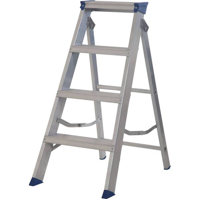 Werner 4 Tread Master Trade Stepladder - BS 2037 EN131 Professional Aluminium 7140418