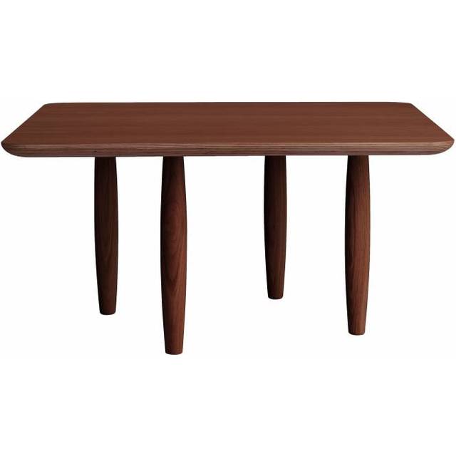 NORR11 Oku coffee table 80 cm Dark smoked oak