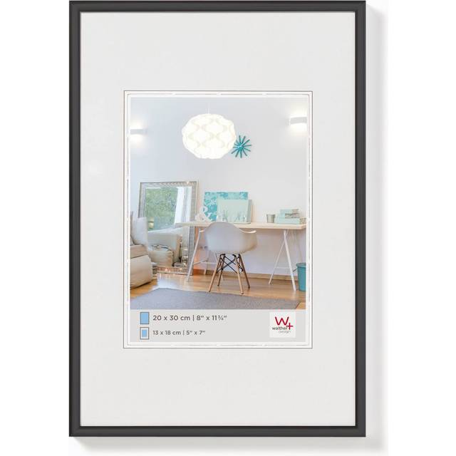 walther design KV030B New Lifestyle, plastic frame, 20x30 cm, black, 1 piece