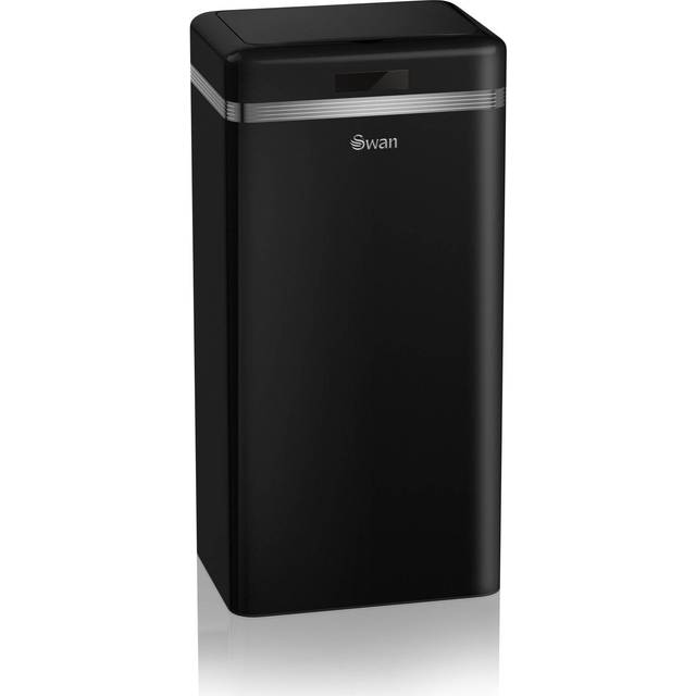 Swan Retro 45L Square Sensor Bin Black SWKA4500BN