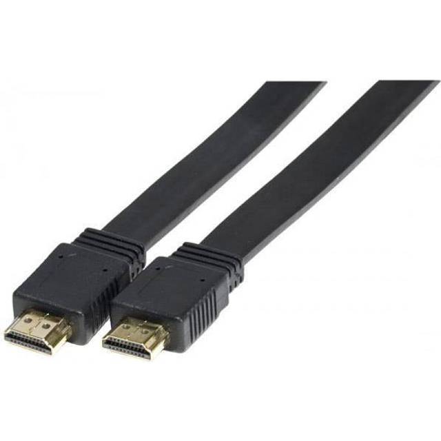 Cables Direct 5m Flat HDMI 1.4 High Speed with Ethernet Cable