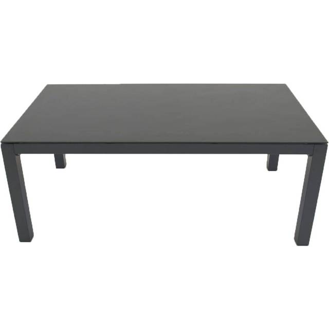 Venture Home Copacabana soffa svart/glasbord, 120 x 70
