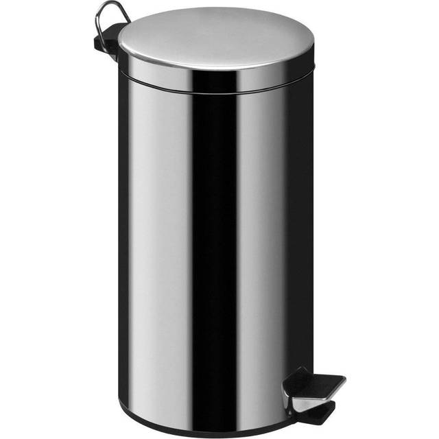 12 Litre Pedal Bin, Stainless Steel Waste Bin With Soft Close Lid And Removable Inner Bucket, Sleek - Silver - One Size