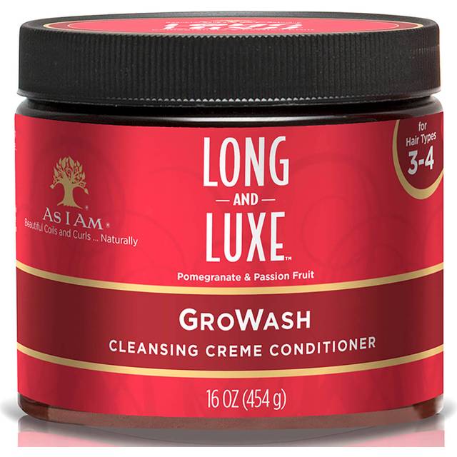 As I Am Long & Luxe GroWash Cleansing Creme Conditioner 454g