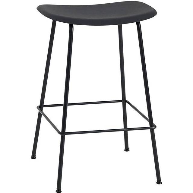 Muuto Fiber counter stol 65 cm Black-Anthracite black - Svart