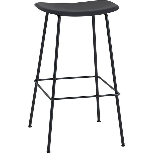 Muuto Fiber Tube Bar Chair 75 Cm Black
