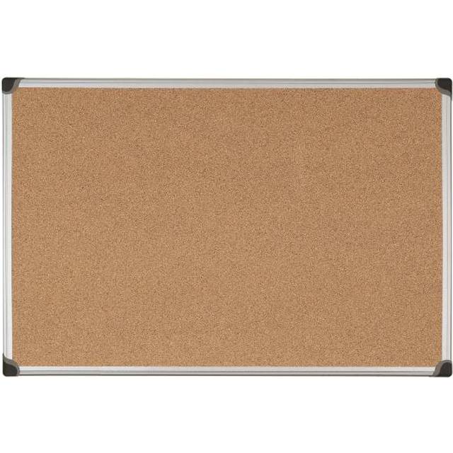 Bi-Office Aluminium Frame Cork Noticeboard 900x600mm