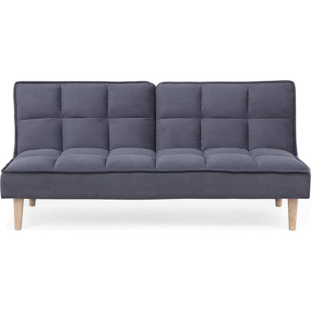 Fabric Sofa Bed Dark Grey SILJAN