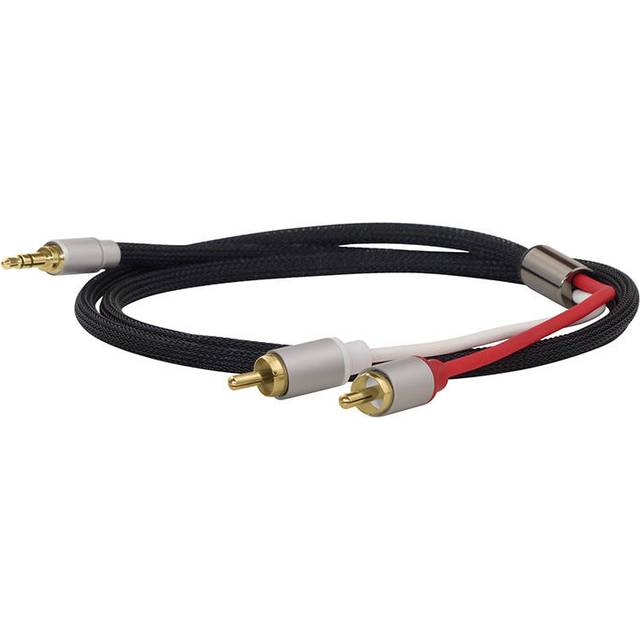 Dynavox 207385 Stereo ljudkabel plugg-till-kontakt 3 m Svart