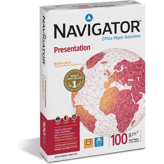 Navigator Presentation A4 Printer Paper 100 gsm Matt White 500 Sheets