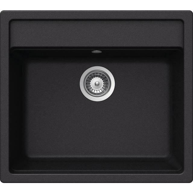 Nemo Single Bowl Inset Kitchen Sink - Nero (57&#34; L x 51&#34; W x 29&#34; H)