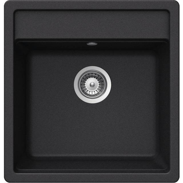 Nemo Single Bowl Inset Kitchen Sink - Nero (49&#34; L x 51&#34; W x 29&#34; H)