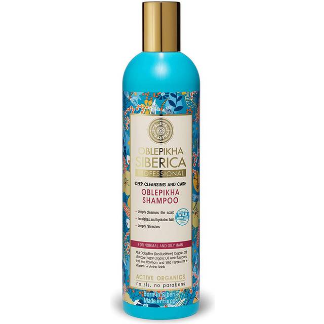 Natura Siberica Oblepikha (Sea-Buckthorn) Djupt ren- och klargörande schampo För normalt till fett hår 400 ml