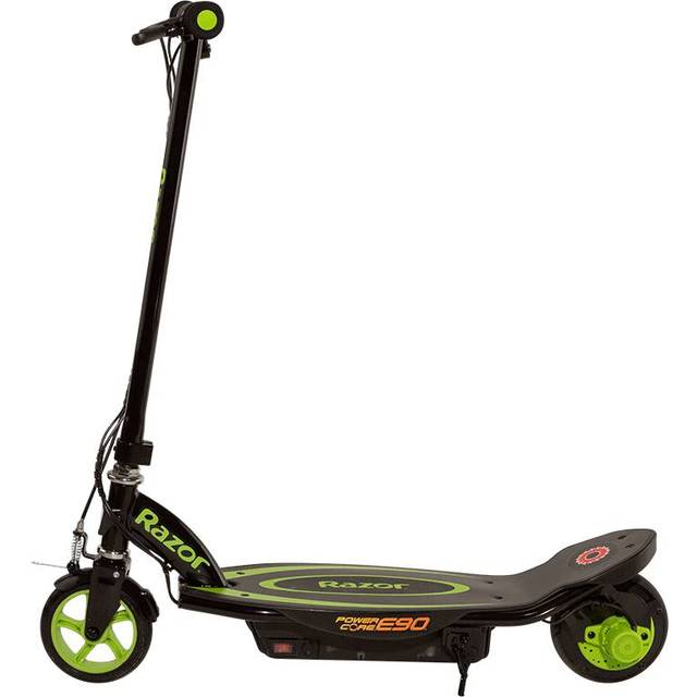 Razor PowerCore E90 Electric Scooter for Kids 8 plus with 10 mph Max Speed - Green