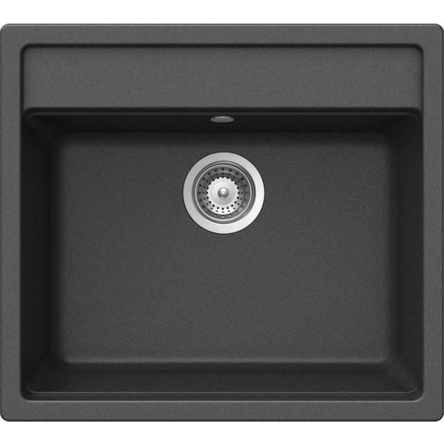 Nemo Single Bowl Inset Kitchen Sink - Onyx (57&#34; L x 51&#34; W x 29&#34; H)