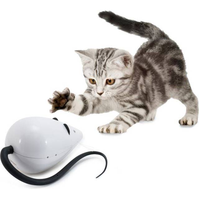 FroliCat Rolorat Automatic Cat Teaser White 15 x 7 cm