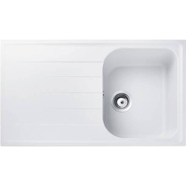 Rangemaster Amethyst Compact 1.0 Bowl Granite Crystal White Kitchen Si