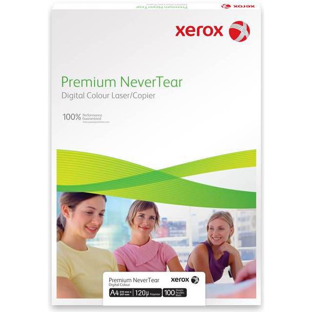 A4 Xerox Premium NeverTear 160 g/m² - 100 ark pakke  A4 Xerox Premium NeverTear 160 g/m² - 100 ark förpackning