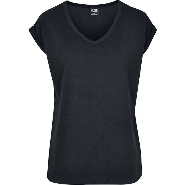Women's T-shirt Urban Classic round V-Neck extended - Noir