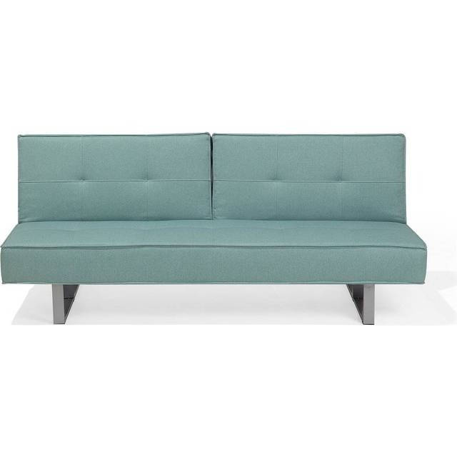 Sofa Bed DUBLIN Fabric Light Blue 3 Seater