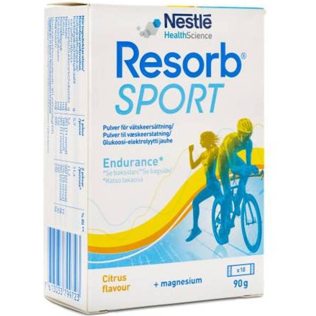 Resorb Sport Brustablett Citrus 10 påsar