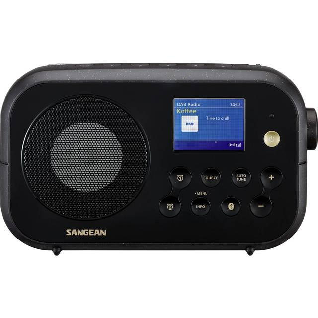 Sangean DPR-42BT bärbar DAB+ digitalradio (FM-RDS-Tuner, Bluetooth, integrerade högtalare, batteridriven) svart
