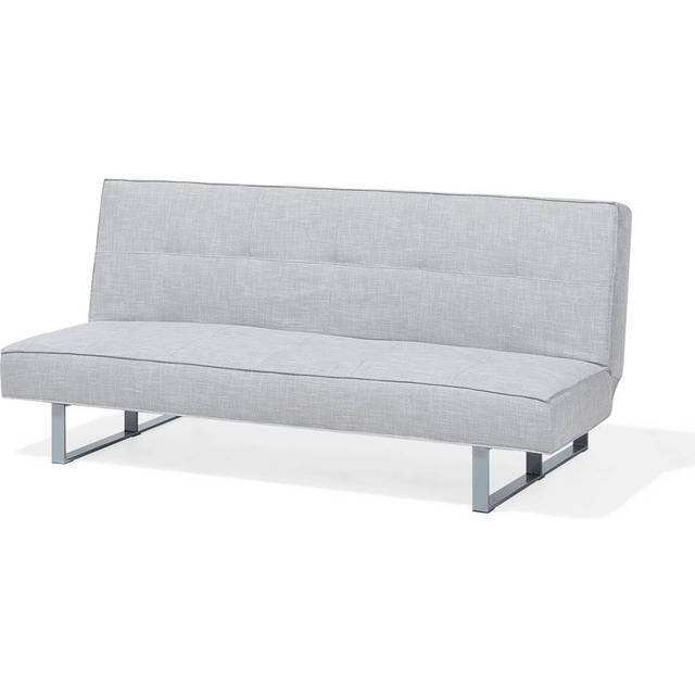 Faux Leather Sofa Bed White DERBY