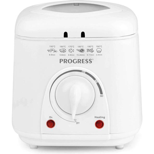 Progress EK2969P Compact Deep Fryer in White 1 Litre Capacity 950W