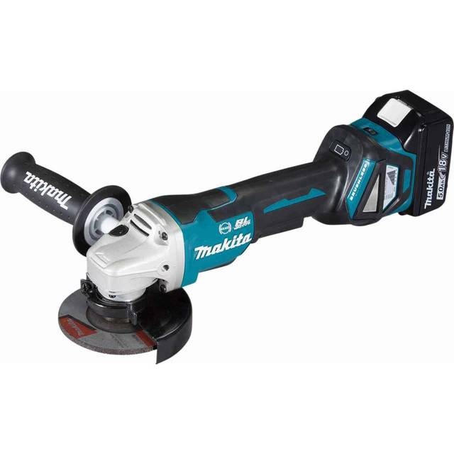 Makita DGA467RTJ 18v Cordless Brushless 115mm Angle Grinder Padde Switch Makpac