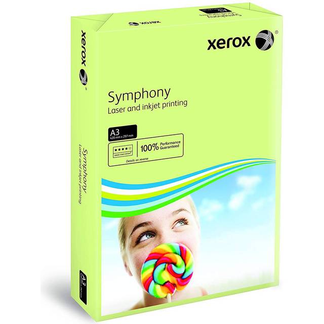 Xerox Copier A3 Symphony Tinted 80gsm Pastel Green (500 Pack)