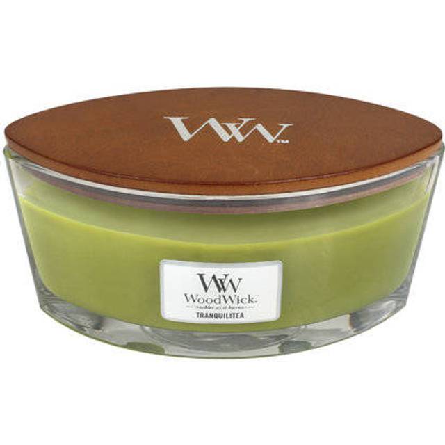 Woodwick Large Hearthwick Tranquilitea Candle 16oz - White