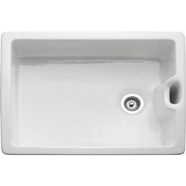 Rangemaster Classic Belfast 1.0 Bowl White Ceramic Kichen Sink