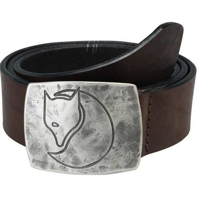 Fjällräven läderbälte Murena silverbälte, läderbrun, M
