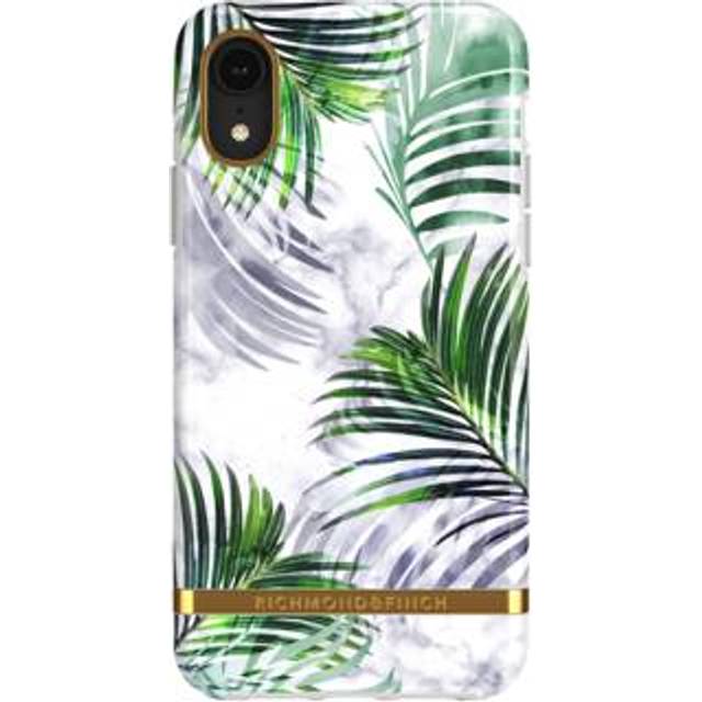 Richmond And Finch White Marble Tropics iPhone XR Cover