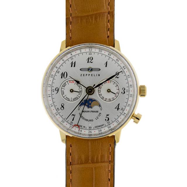 Zeppelin Hindenburg LZ129 7039-1 70391 Quartz Moon Phase Women's Watch